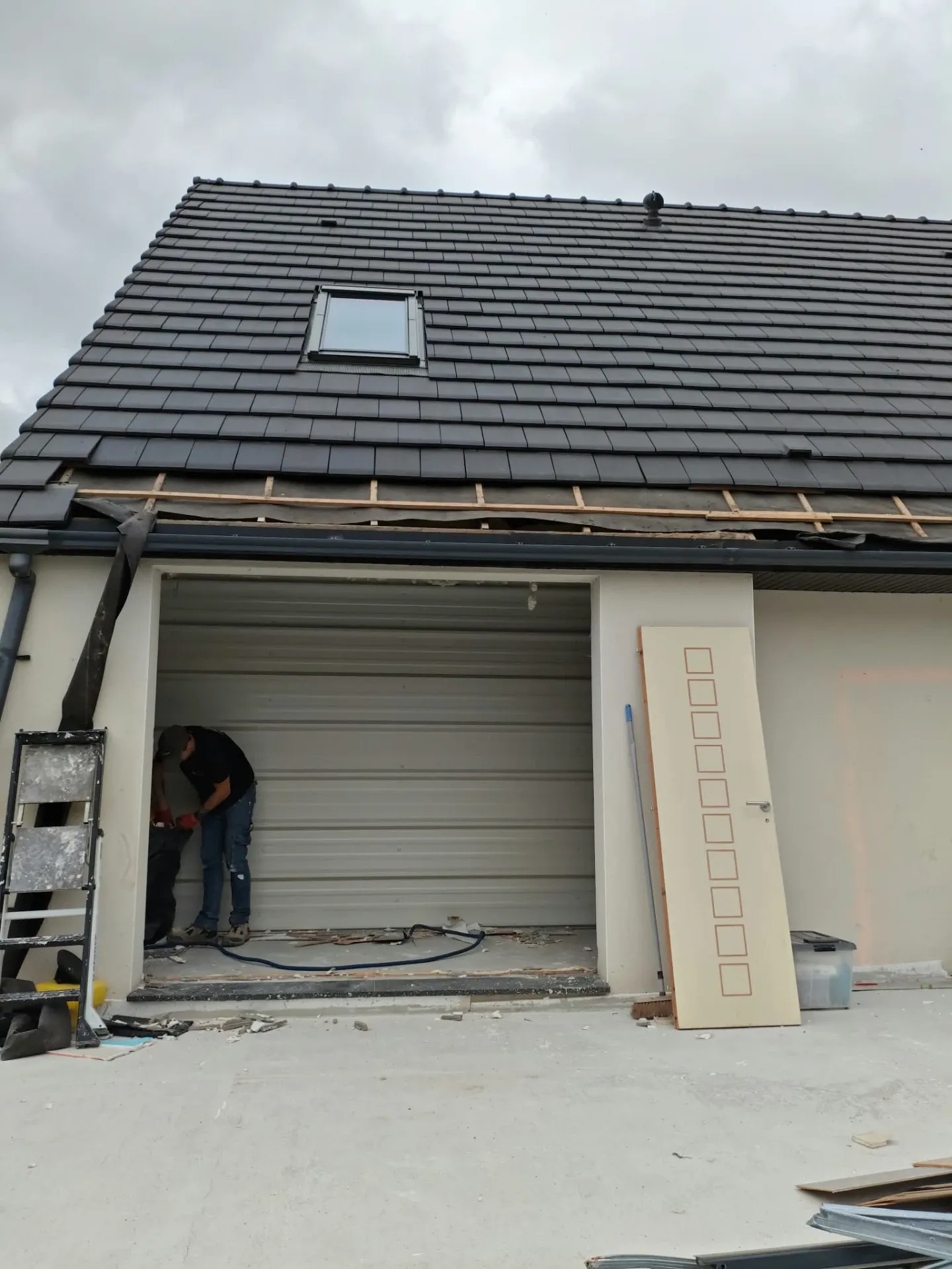 Garage en cours de transformation
